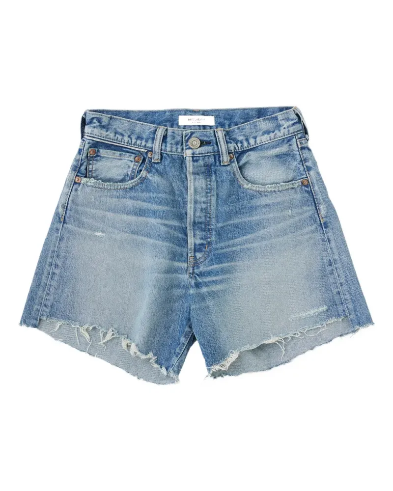 MOUSSY Graterford distressed denim shorts - Blau Blau