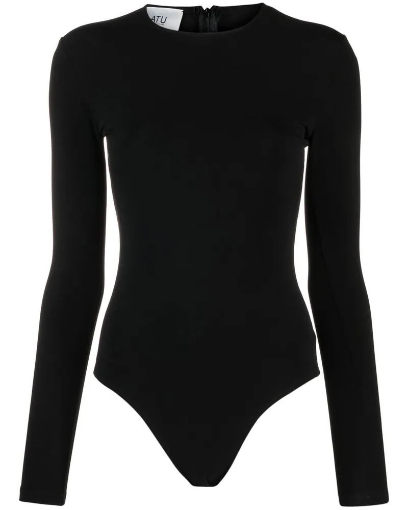 ATU Body Couture Body mit langen Ärmeln - Schwarz Schwarz