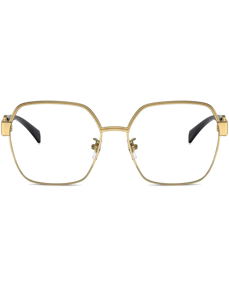 Versace Brille mit eckigem Gestell - Gold Gold