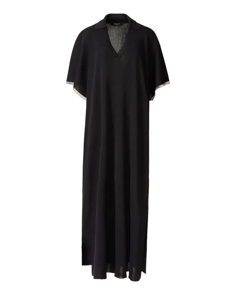 Fabiana Filippi Kleid mit V-Ausschnitt - Schwarz Schwarz
