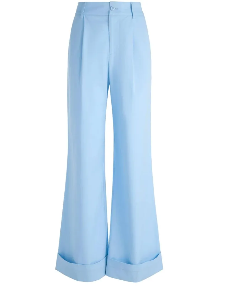 Alice + Olivia Tomasa Taillenhose mit weitem Bein Blau