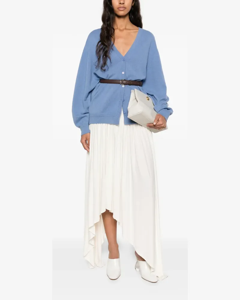 Circus Hotel Cardigan mit V-Ausschnitt - Blau Blau