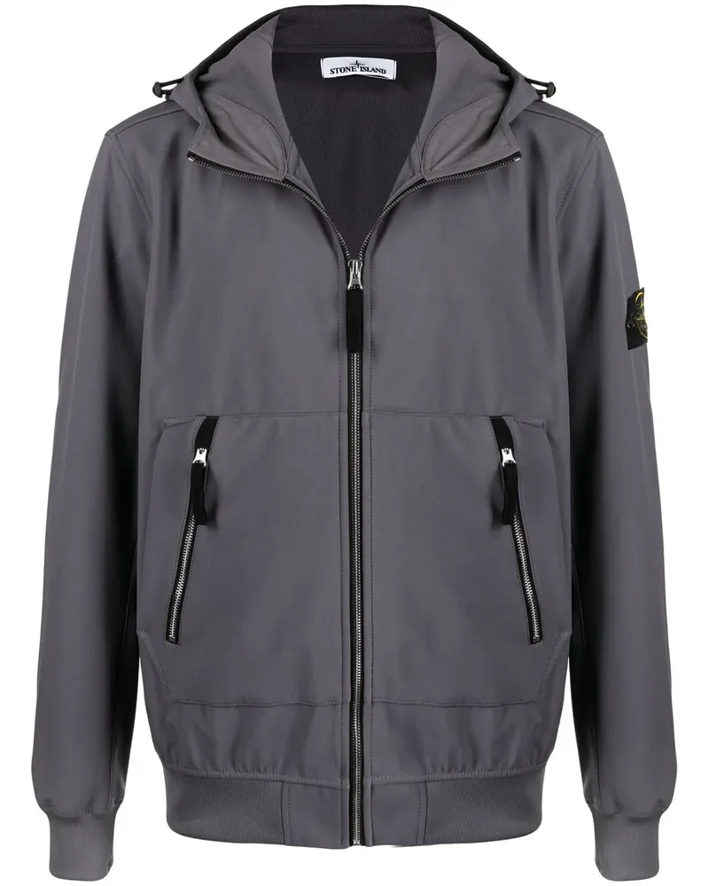 Stone Island Leichte 40727 Kapuzenjacke - Grau Grau