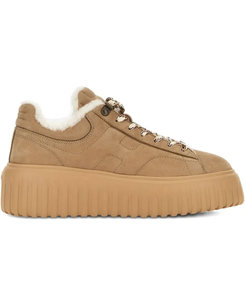 Hogan H-Stripes Sneakers - Nude Nude