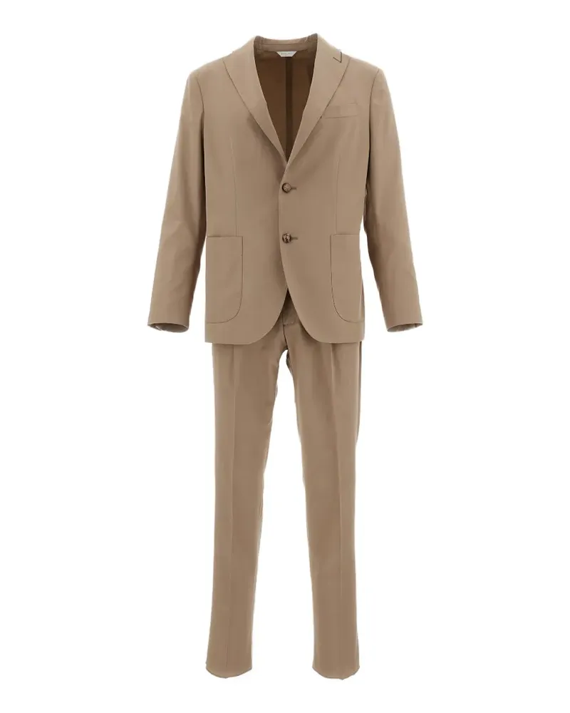 Boglioli single-breasted patch-pocket suit - Nude Nude