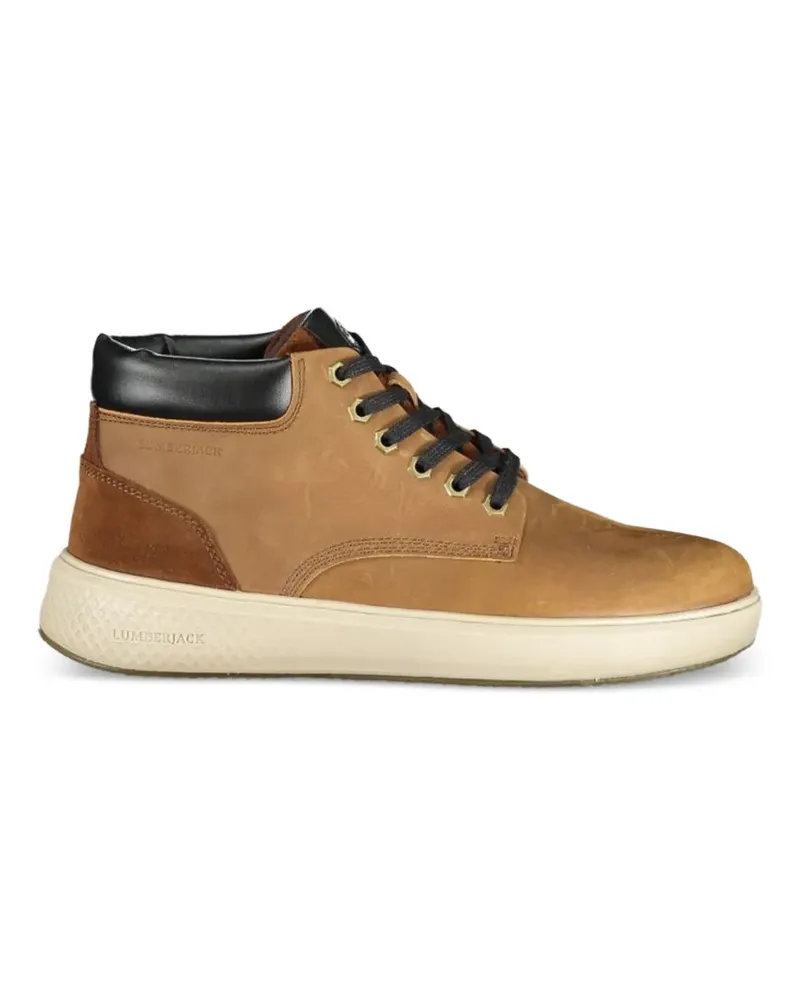 Timberland lace-up panelled ankle boots - Braun Braun