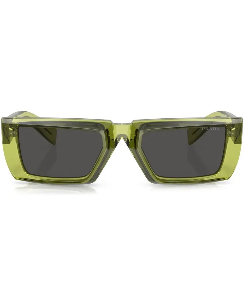 Prada Sonnenbrille mit eckigem Gestell - Grün Grün