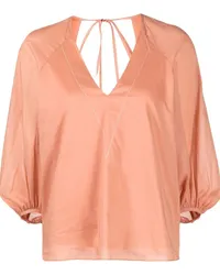 Paul Smith Bluse mit V-Ausschnitt Orange