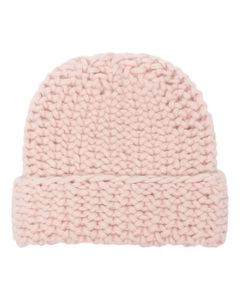 Liska Arala Beanie aus Grobstrick - Rosa Rosa