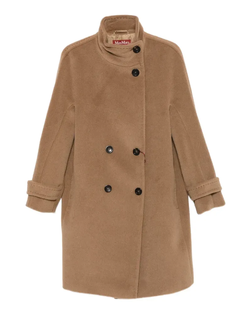 Max Mara double-breasted buttoned-cuff coat - Nude Nude