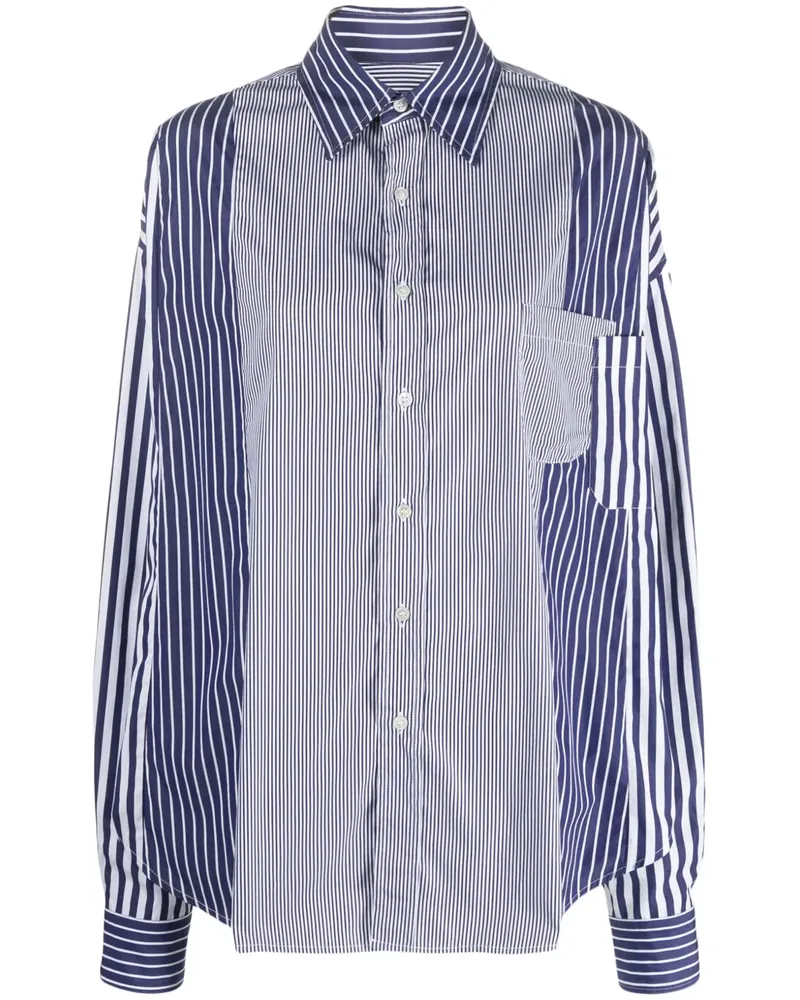 Colville Hemd im Patchwork-Look - Blau Blau