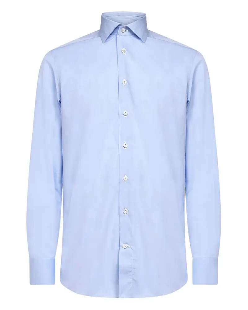 D4.0 button long-sleeves shirt - Blau Blau