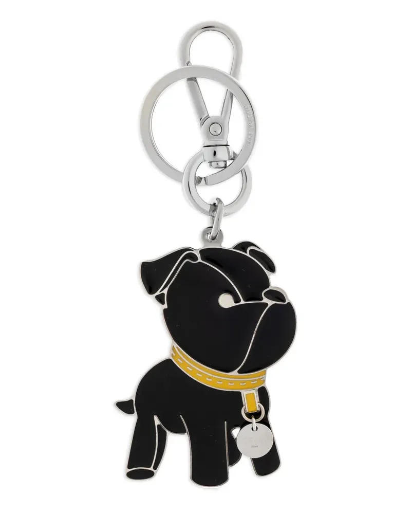 Fendi Schlüsselanhänger mit Hund - Schwarz Schwarz