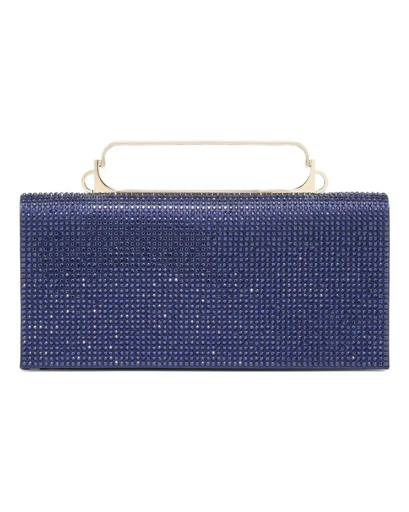 Giorgio Armani embellished handle clutch bag - Blau Blau