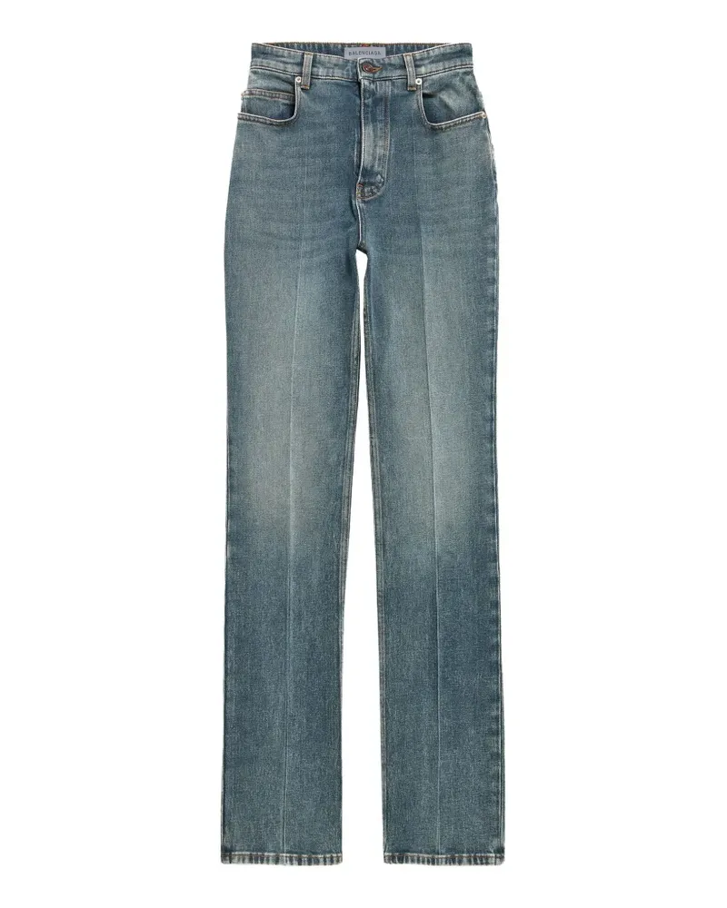 Balenciaga pressed-crease jeans - Blau Blau