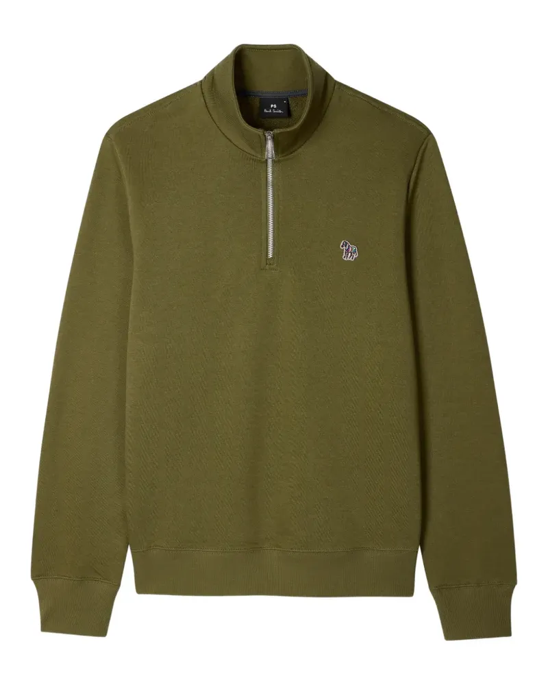 Paul Smith zip Zebra-logo sweatshirt - Grün Grün