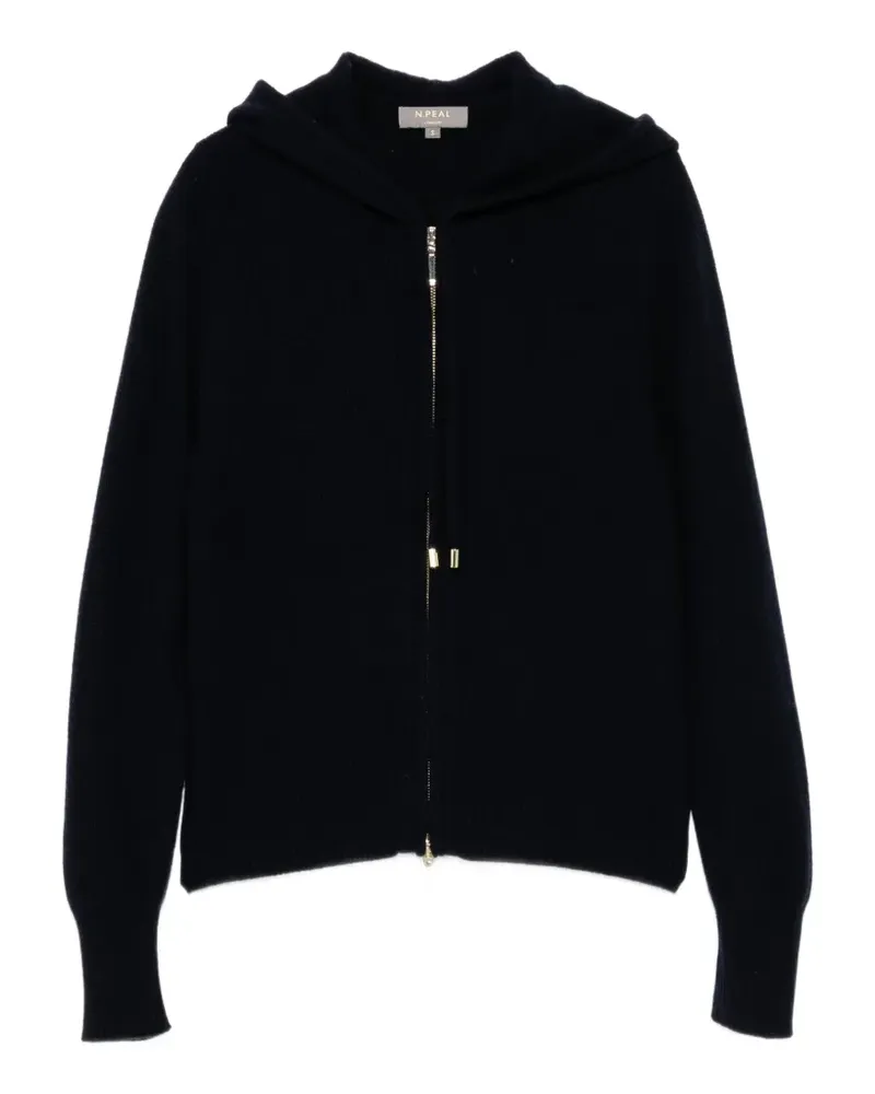 N.Peal Honeycomb Kapuzenjacke - Blau Blau