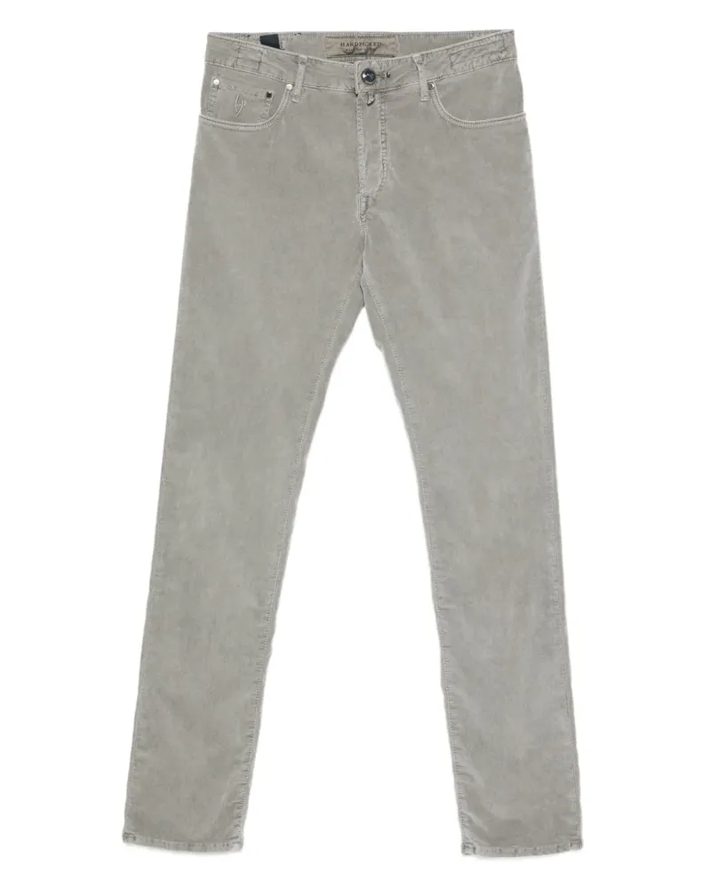 Hand Picked Hose aus Cord - Grau Grau
