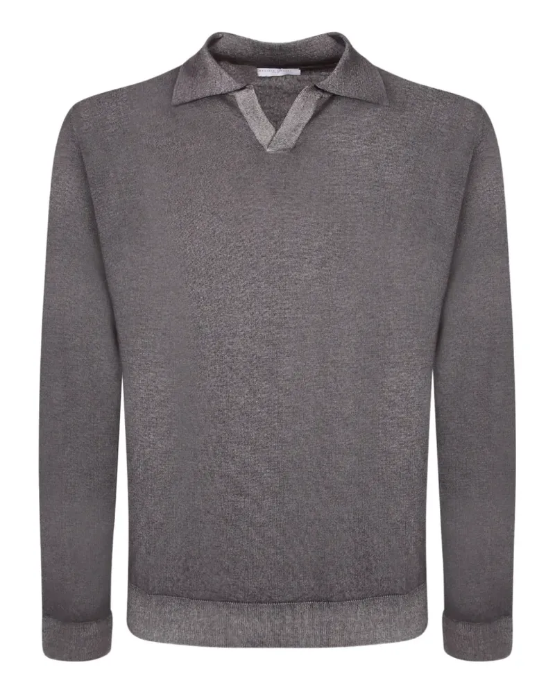Daniele Fiesoli Pullover mit Spreizkragen - Grau Grau
