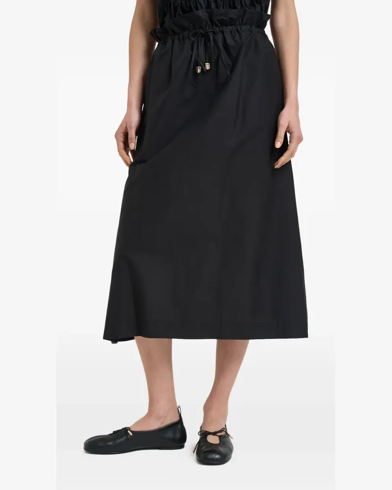 Liu Jo ruffled drawstring skirt - Schwarz Schwarz
