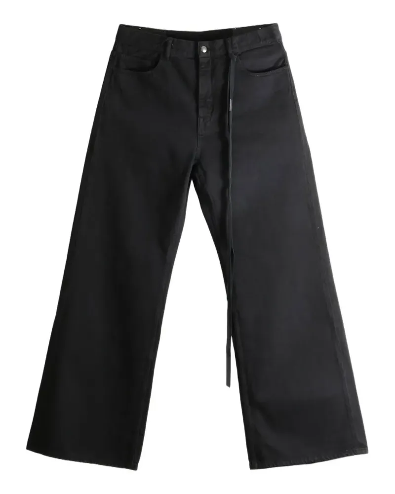 Ann Demeulemeester Modest belted wide-leg jeans - Schwarz Schwarz