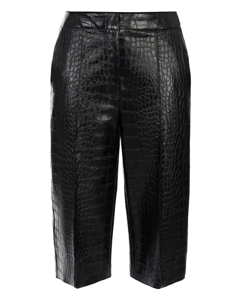 Elisabetta Franchi Klassische Cropped-Hose - Schwarz Schwarz