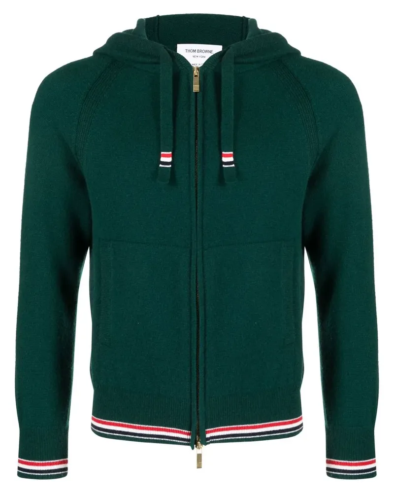 Thom Browne Kapuzenjacke aus Kaschmir - Grün Grün