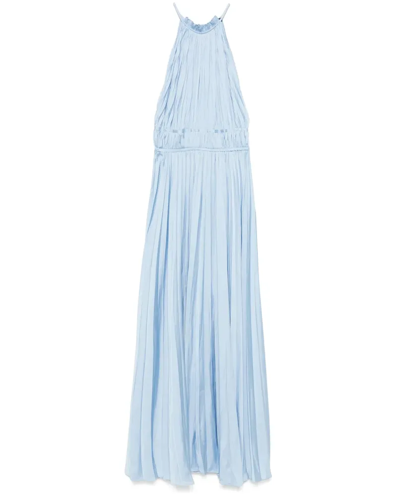 Maje Plissiertes Maxikleid - Blau Blau