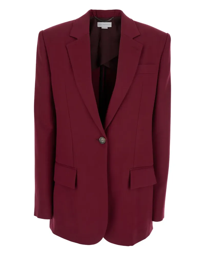 Stella McCartney Einreihiges Sakko - Rot Rot