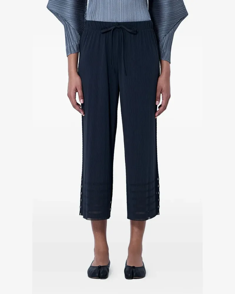 Issey Miyake pleated wide-leg trousers - Schwarz Schwarz