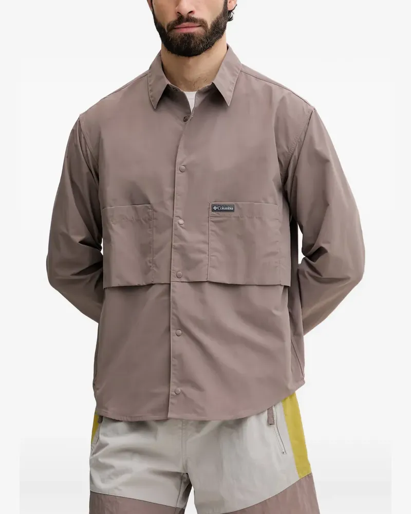 Columbia Sportswear Company Hemd mit Druckknopfverschluss und Logo-Patch - Nude Nude