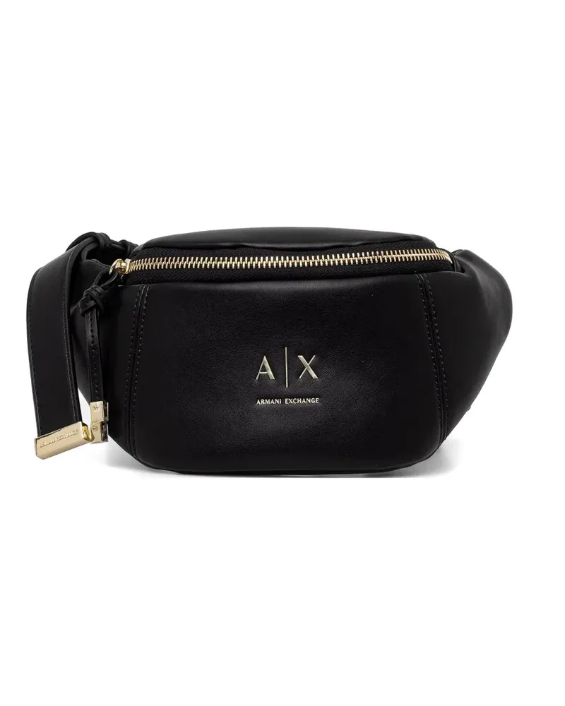 Armani Exchange logo-plaque belt bag - Schwarz Schwarz