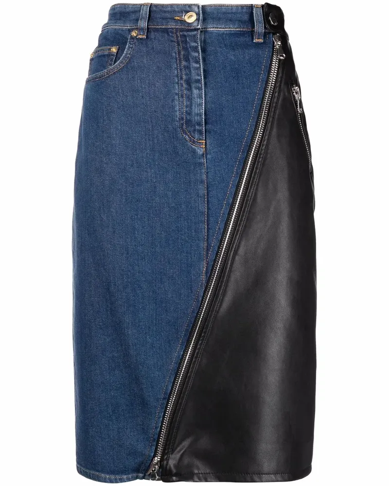 Moschino Asymmetrischer Rock - Blau Blau