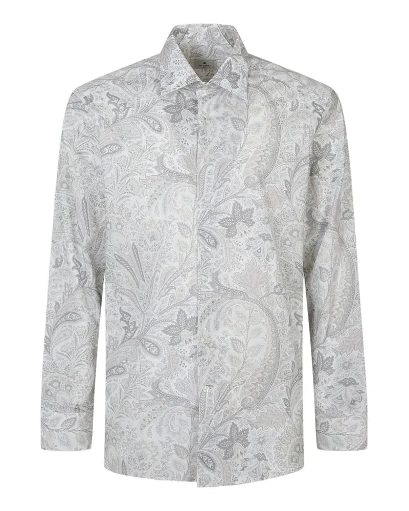 Etro Hemd mit Paisleymuster - Weiß Weiß