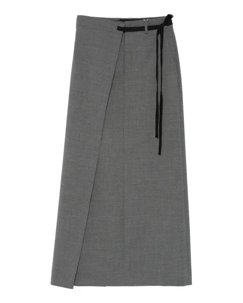 Maison Margiela wrap-tie maxi skirt - Grau Grau