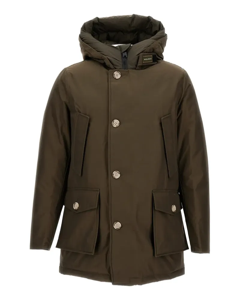 Woolrich Kapuzenmantel mit Reißverschluss - Braun Braun