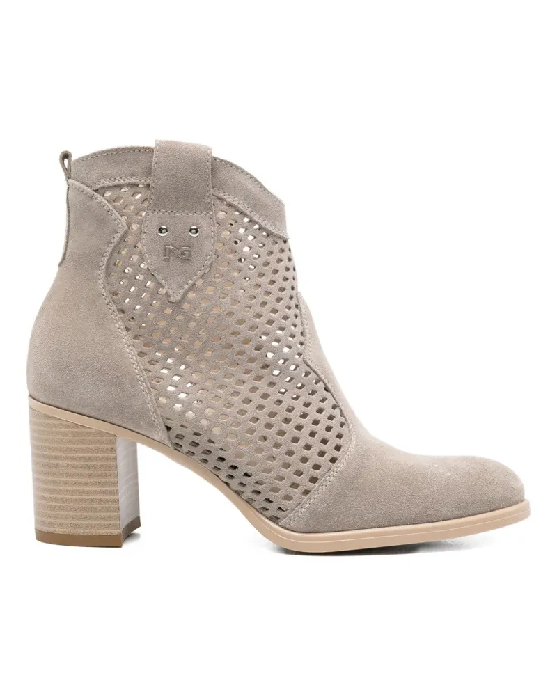Nero Gardini Wildlederstiefel mit Cut-Out - Nude Nude