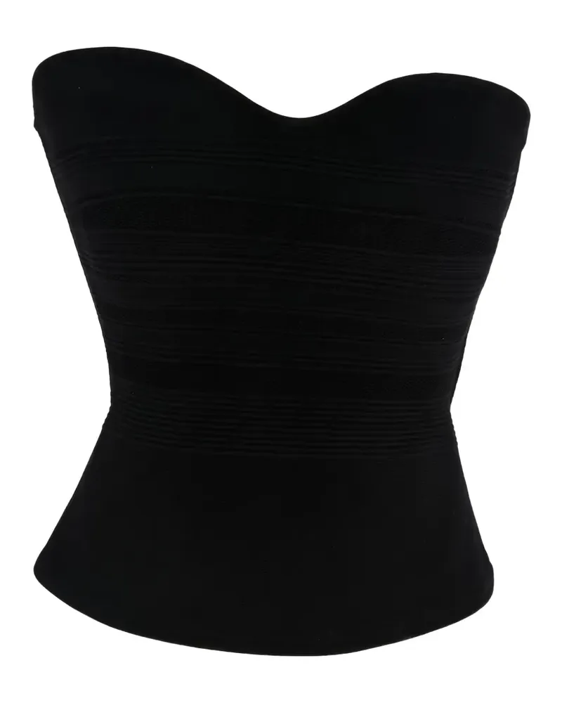 Roland Mouret sweetheart neck tube top - Schwarz Schwarz