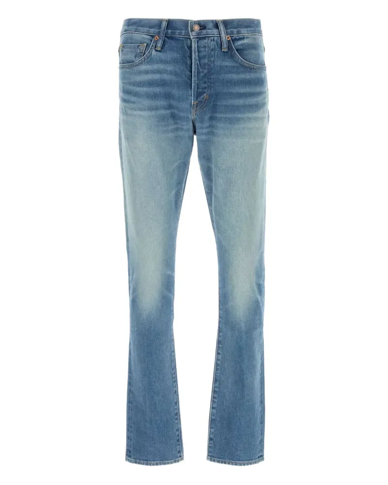 Tom Ford Jeans mit Logo-Patch - Blau Blau