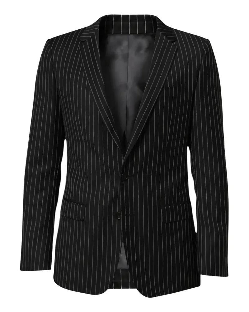 Dolce & Gabbana Martini Blazer mit Nadelstreifen - Schwarz Schwarz