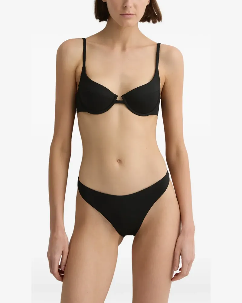 BONDI BORN Suki underwired bikini top - Schwarz Schwarz