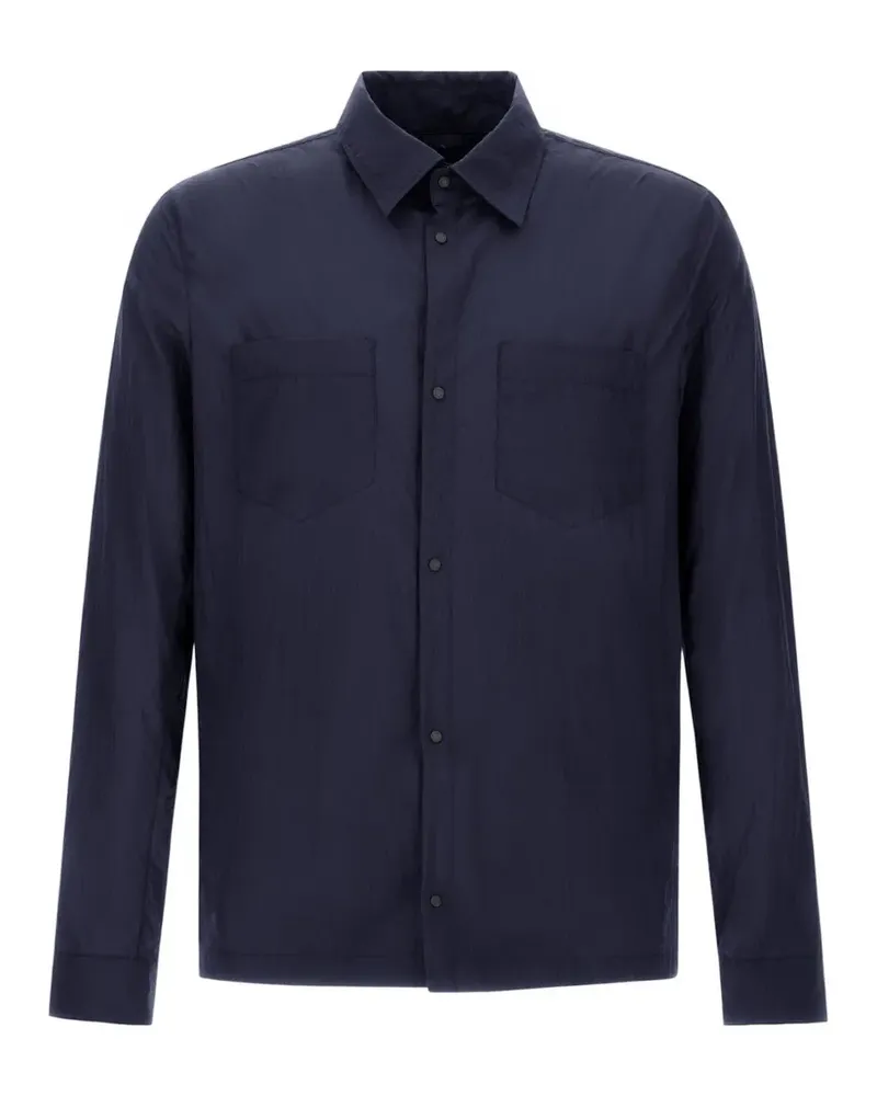 Herno Hemdjacke aus Ripstop - Blau Blau