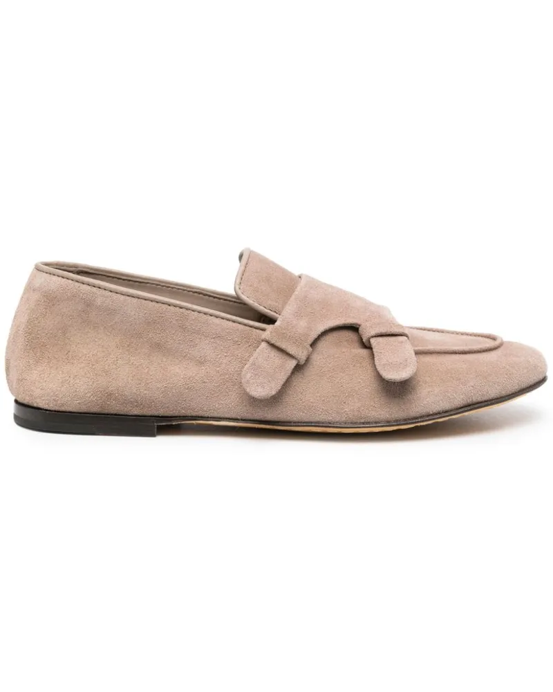 Officine Creative Italia Herbie Loafer aus Wildleder Nude