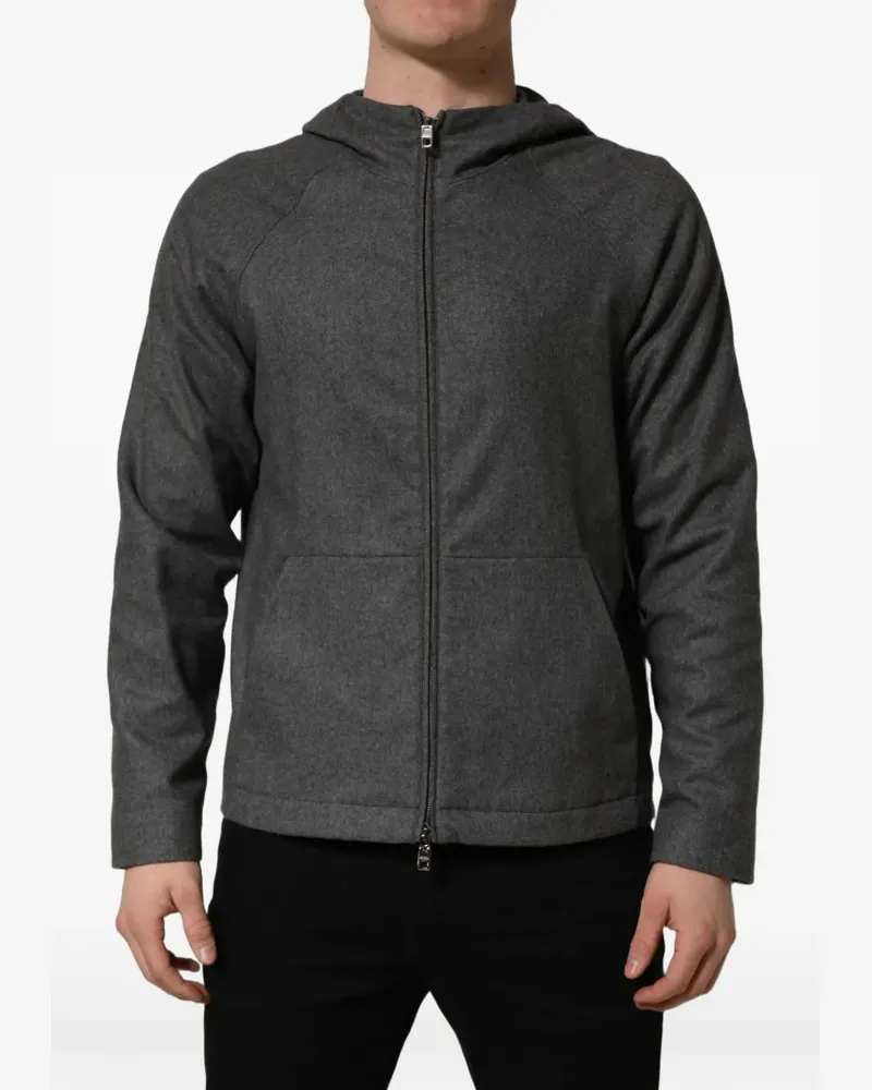 Dolce & Gabbana hooded raglan-sleeve jacket - Grau Grau