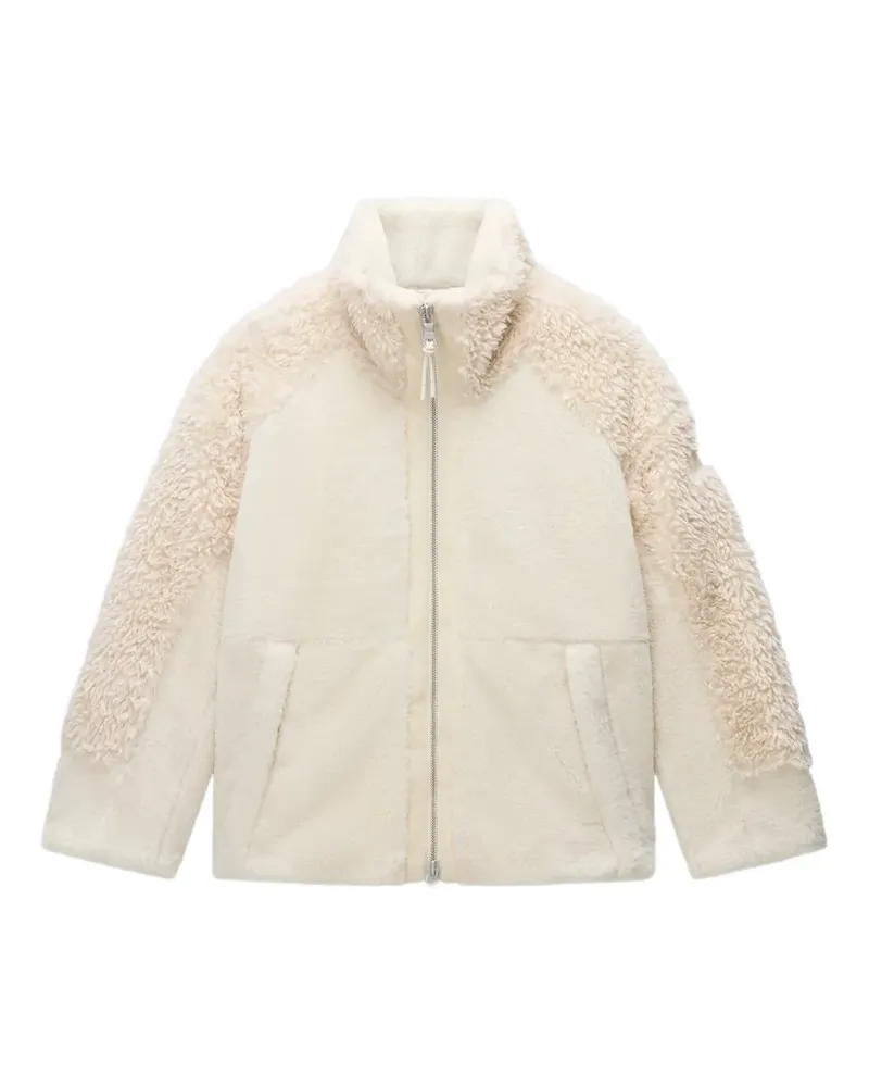 Napapijri zip-up textured coat - Nude Nude