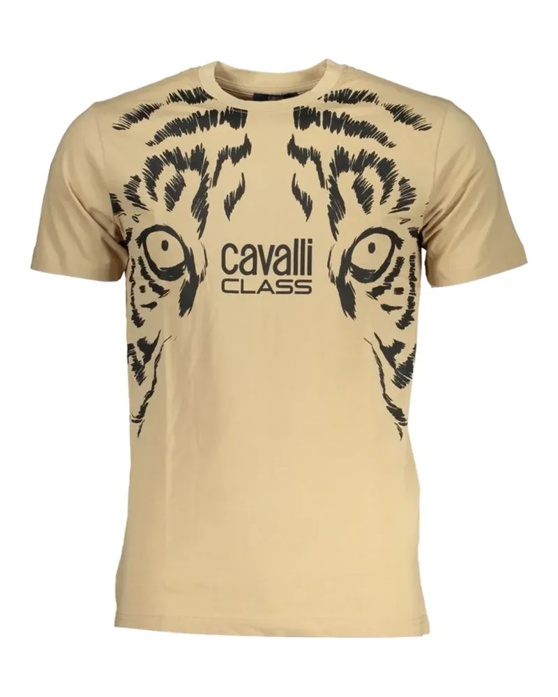 Roberto Cavalli tiger-print T-shirt - Nude Nude