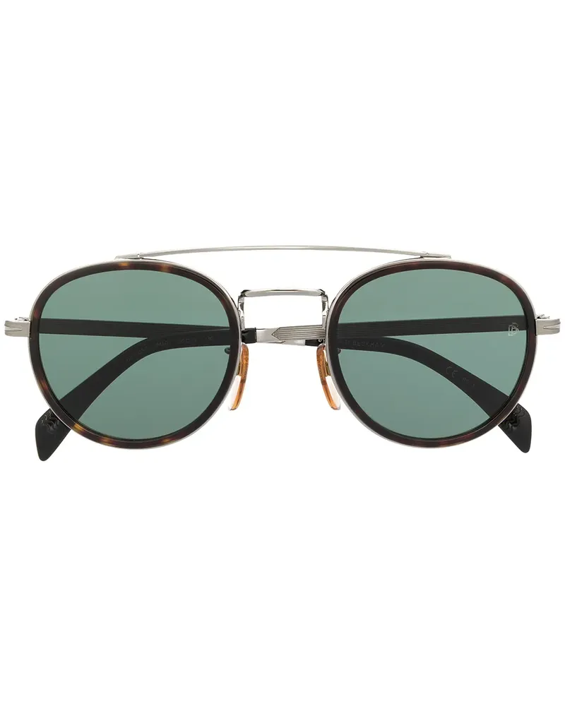 EYEWEAR by DAVID BECKHAM Sonnenbrille mit rundem Gestell - Schwarz Schwarz
