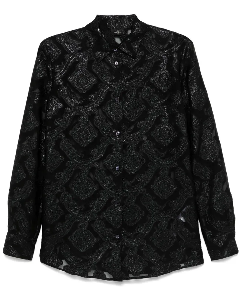 Etro Hemd mit Paisley-Print - Schwarz Schwarz