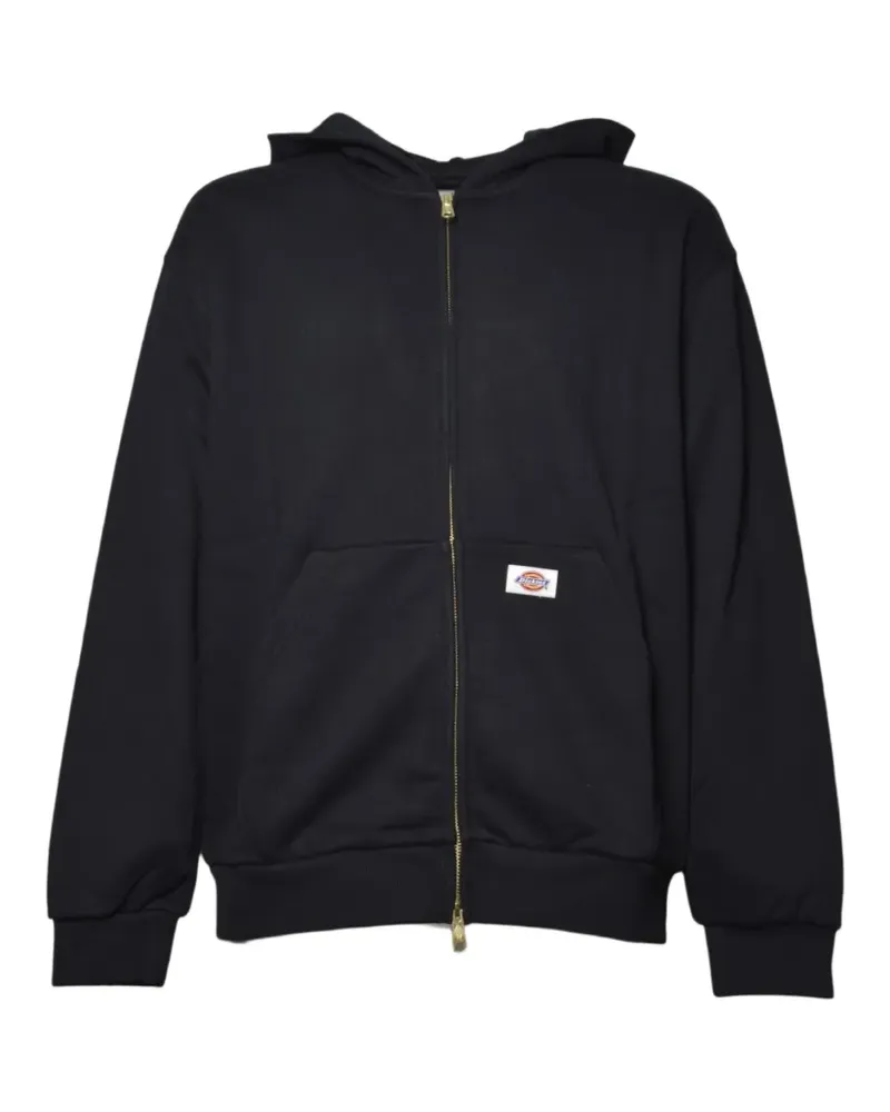 Dickies logo-patch zip-up hoodie - Schwarz Schwarz