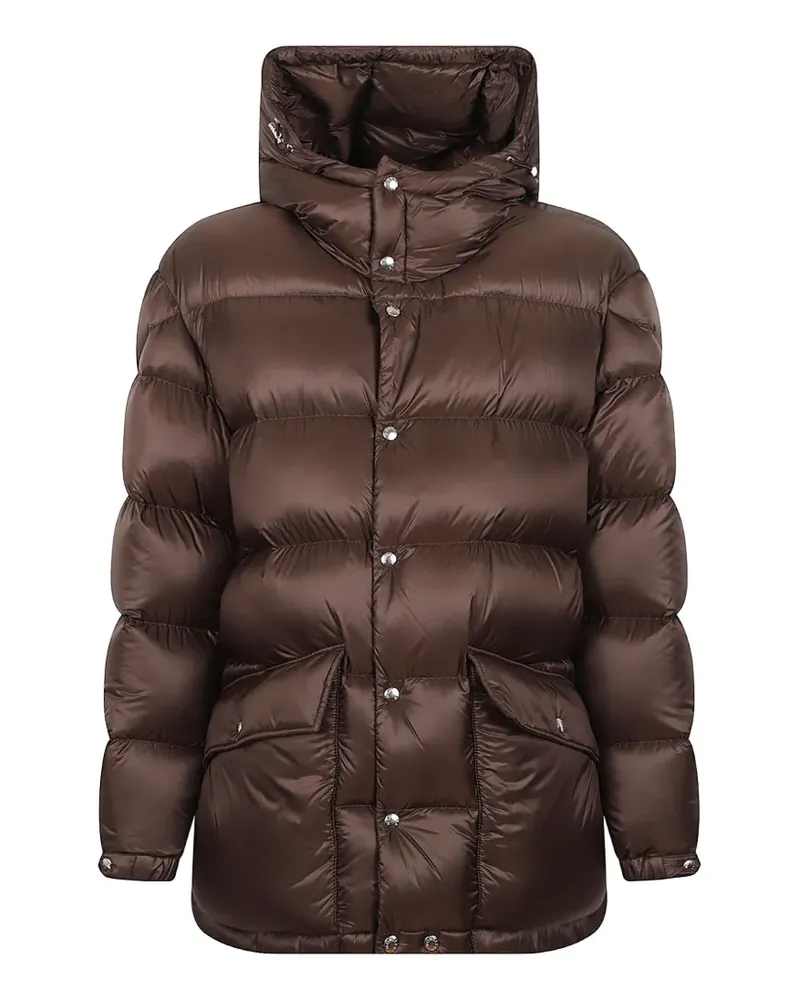 Moncler quilted hooded coat - Braun Braun
